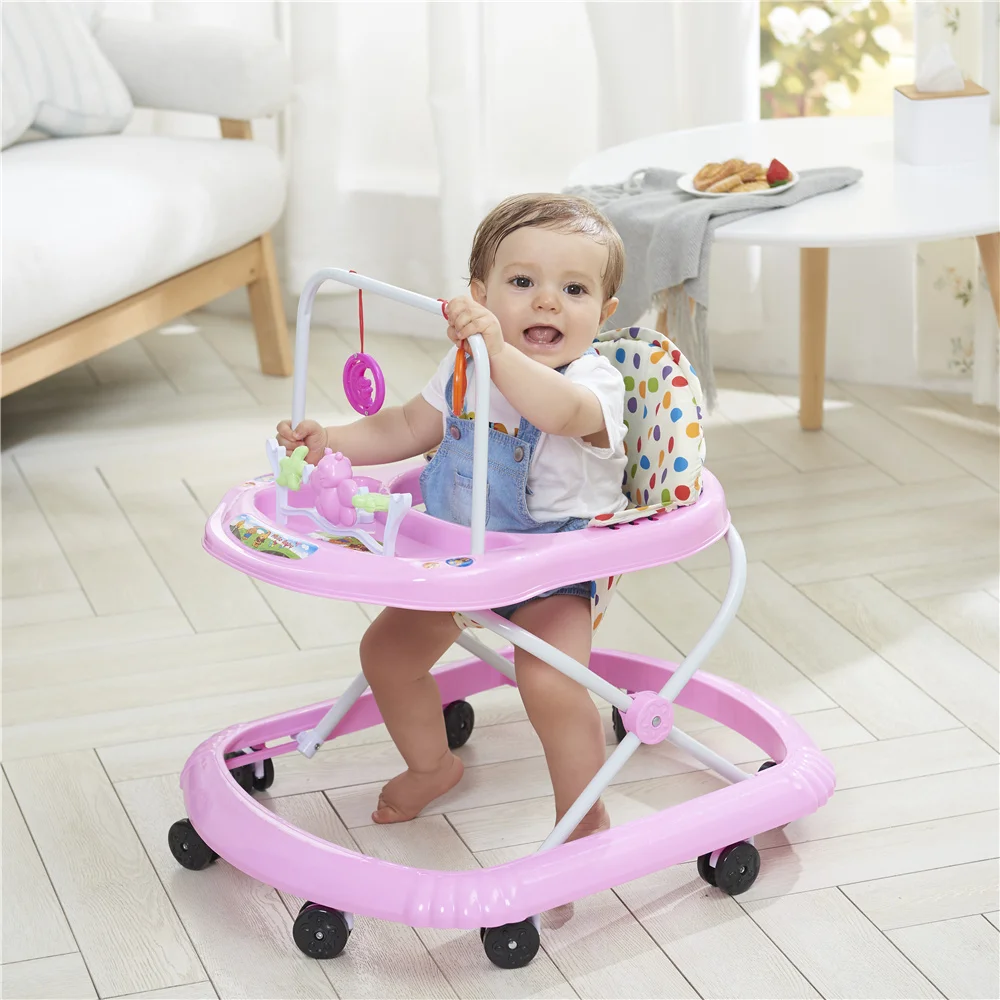 Ride On Toys New Model Rubber Wheel Baby Walkerfor Big Babies 8 Swivel