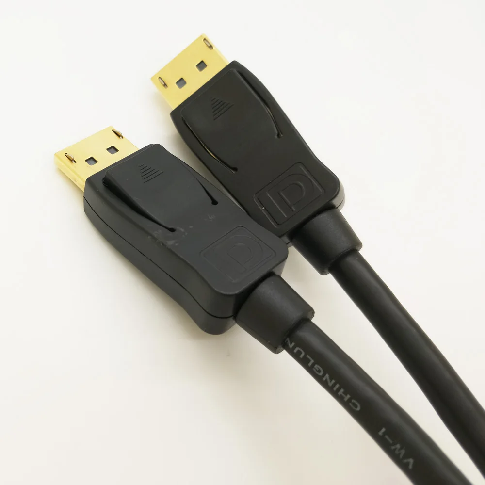 Banhado a ouro DisplayPort para DisplayPort cabo de 6 pés - resolução 4K Ready (DP para DP cabo) Black