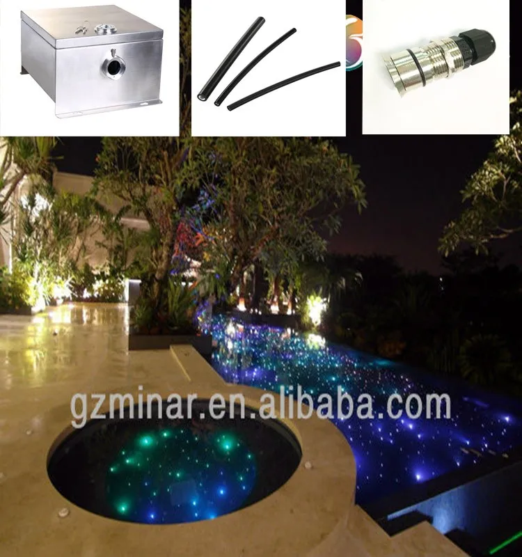 Decorative Star Ceiling Led Fiber Optic Outdoor Light Kit For Swimming