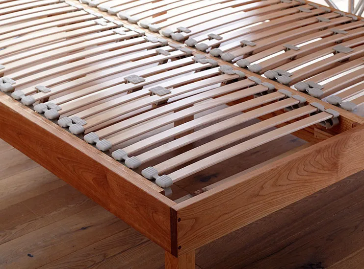 Low Price Bedroom Furniture Lvl Curved Birch Bed Slat Bed Frame Wood