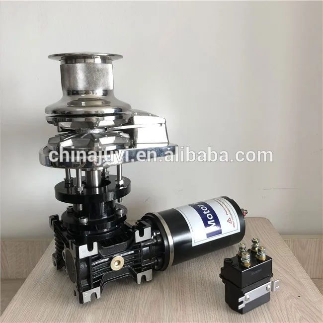 JV1011H 2000W waterproof SS 12V/24V Electric Vertical capstan anchor winch boat yacht for sale