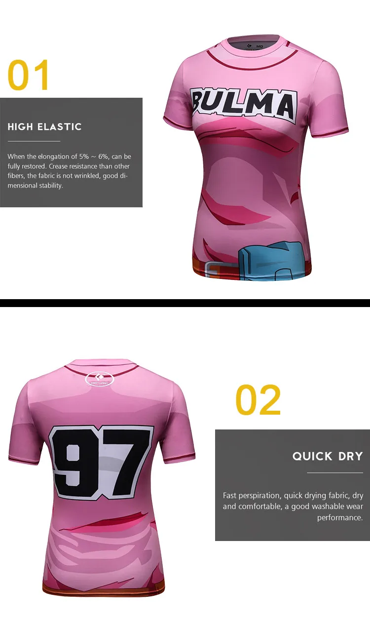 High Quality Sublimation Gym Wear Women Dragon Ball Z