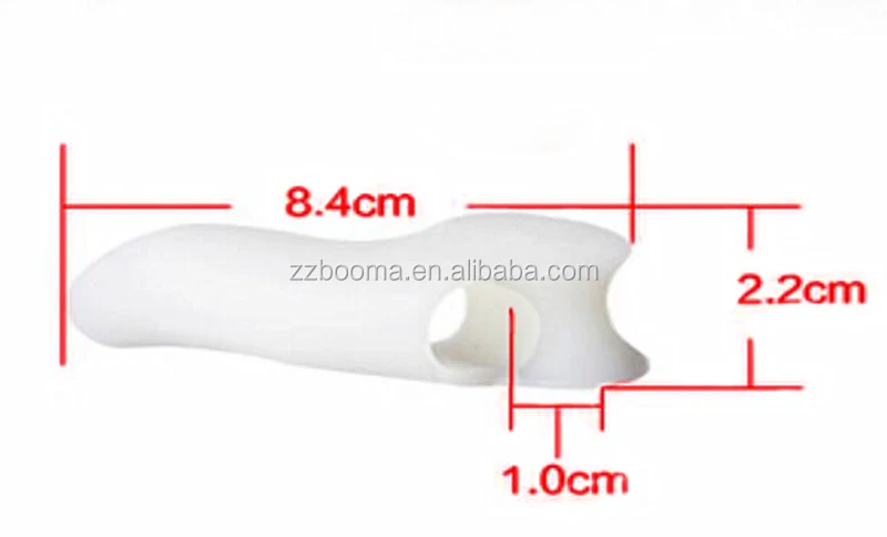 Gel silicone toe separator