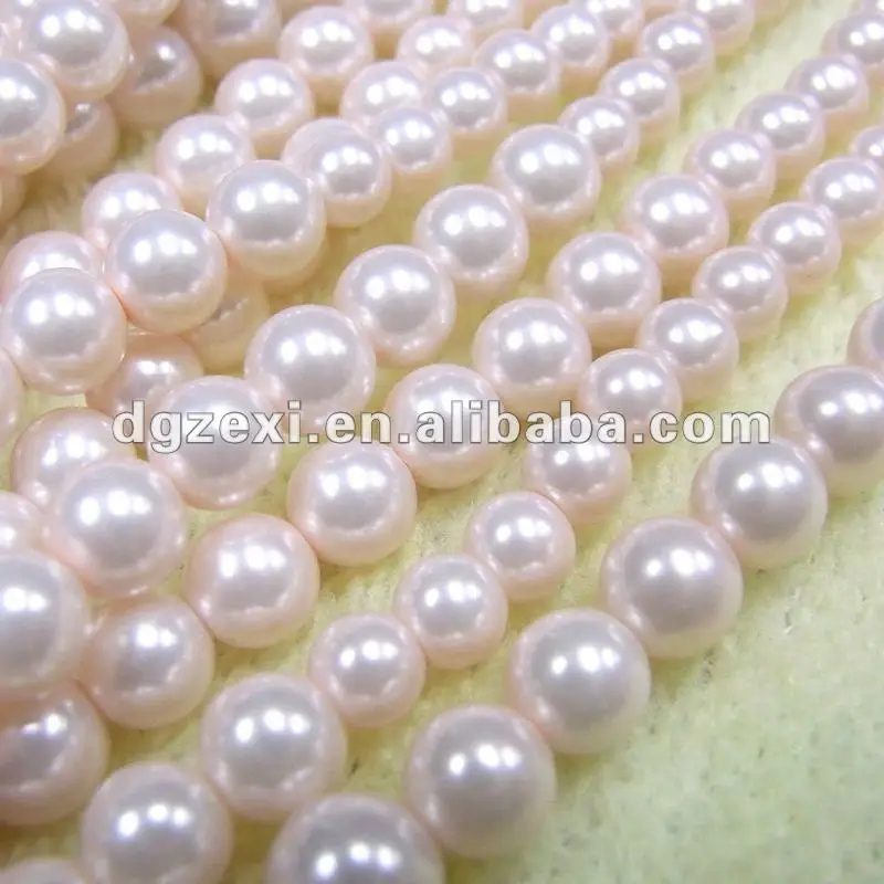 long strand pink pearl