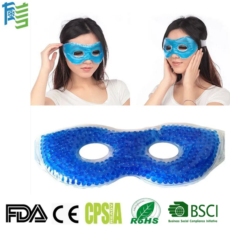 Microwavable Reusable Full Face Eye Hot Cold Cooling Gel Facial Mask