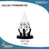 Home deco drop shape wooden Galileo Thermometer