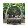 Factory outlets Leisure Garden Daybed Round Rattan Furniture Daybed Sofa Wicker daybed Couch Sofa