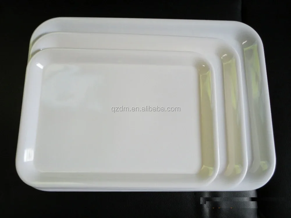13-15-17inch Melamine Square Tray Sets Colorful Tray