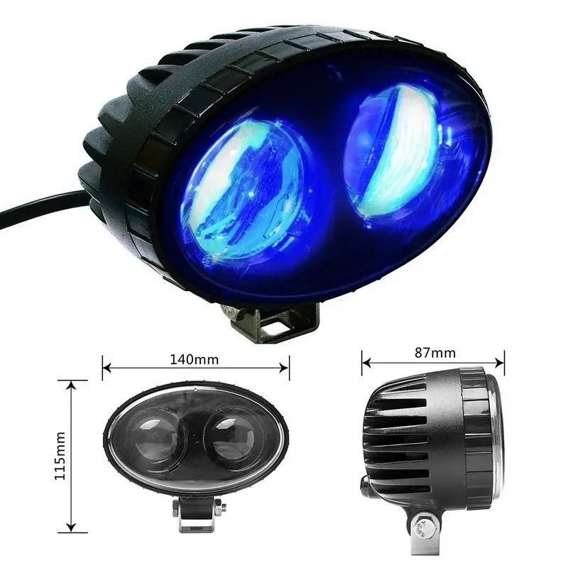 4 inch safety warning light, led forklift blue spotlight