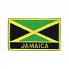3"Jamaica Embroidered Country Flag Patch Hook and Loop Embroidery Patches