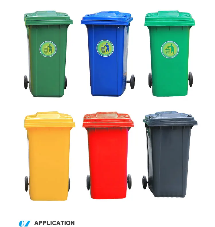 High Quality 240L-B Stocked Fiberglass Big Capacity Plastic Waste Can Trash  Bin with Foot Pedal Manufacturer and Supplier