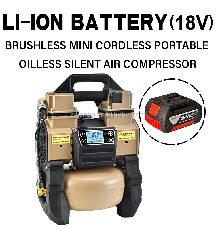Cordless Air Pump For Car Tires
 - Silent Oilless Brushless Pneumatic Tire Mini Portable 1hp Oil Free Cordless Dc Air Compressor Car Pump 5l Tank View Cordless Air Compressor Tc Bl Product Details From Zhejiang Tichop Tools Co Ltd On
