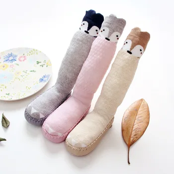 S33051w Cute Winter Baby Socks Anti Slip Newborn Animal Cartoon