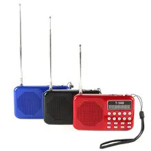 Mini Portable LCD Digital FM Radio Speaker USB Micro Fr SD Card Mp3 Music Player Free Shipping