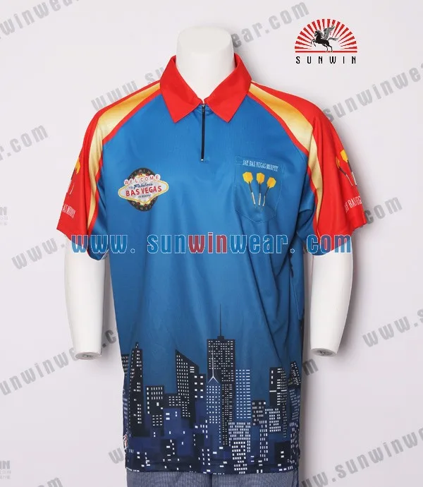 Training Custom Sublimated Darts Jersey / Dart Wear Buy Train Darts