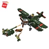 Qman Military Model plane educational building block toys fighter aircraft toy compatible legoing