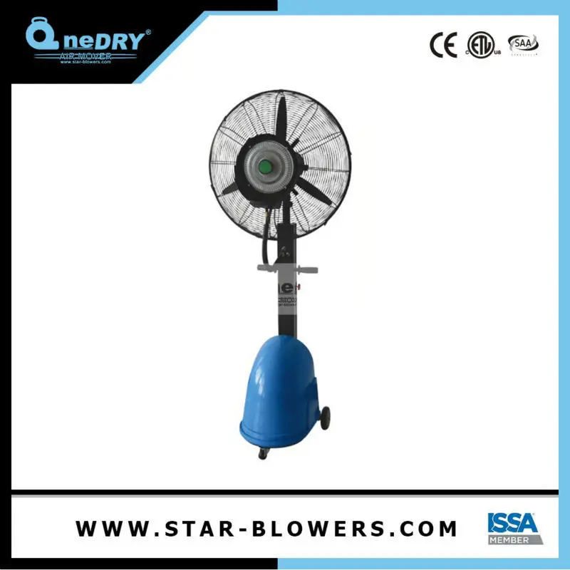 Hot Sale Portable Electric Misting Fan For Outside/garden Water Cooler
