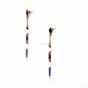 Long pen earrings