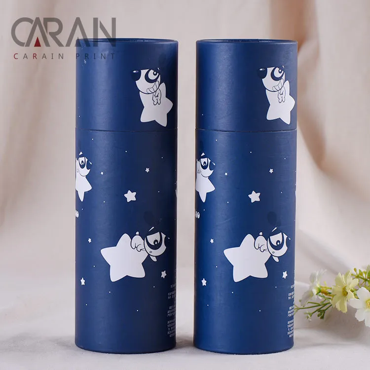 
Rigid cardboard color printing chapstick packaging paper mailing tube 