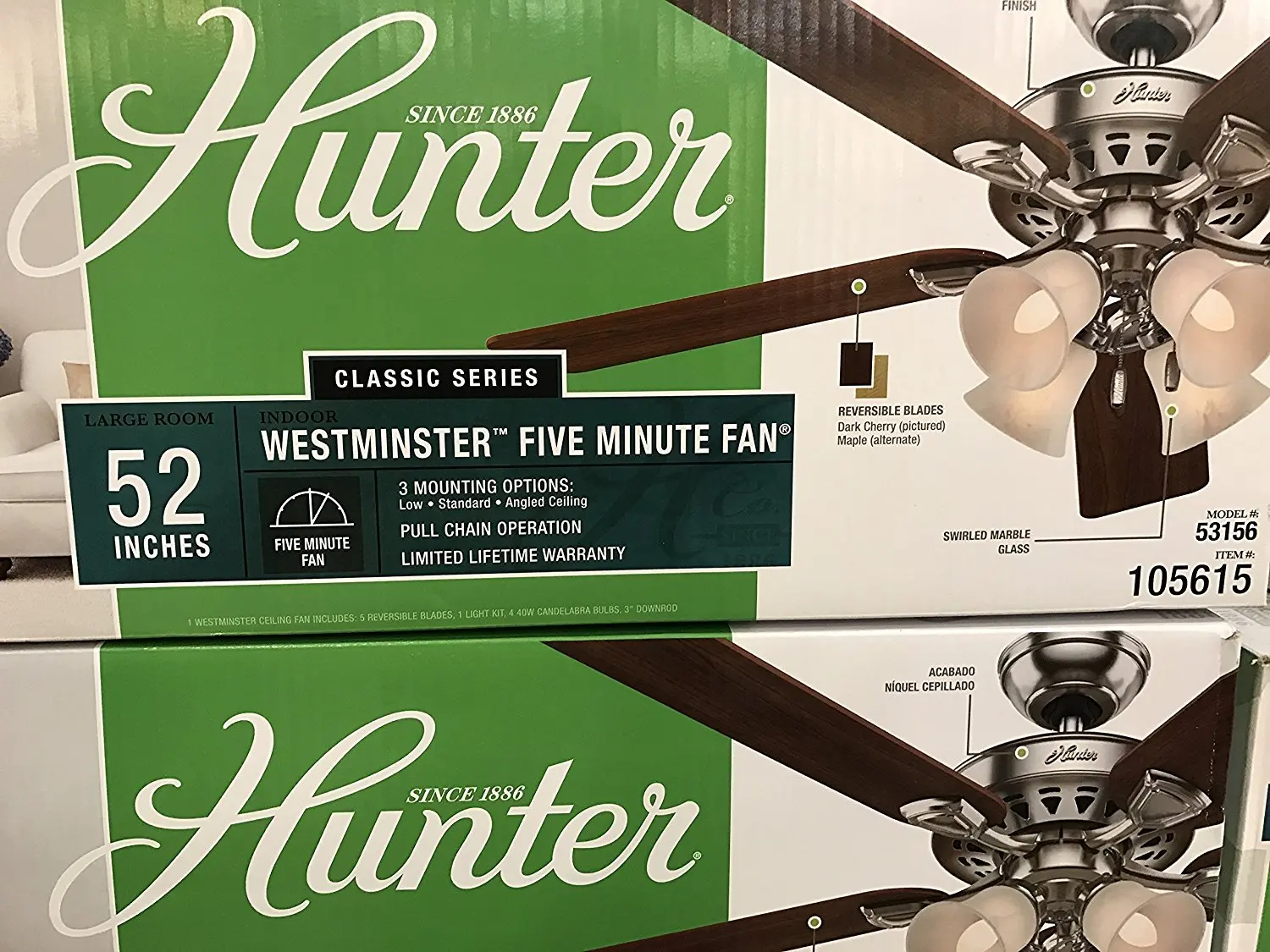 Cheap Hunter Westminster Ceiling Fan Find Hunter Westminster