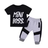 Boy Clothes Personality Summer kids Clothes Casual Baby Clothing Set