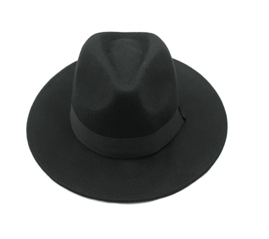 High Quality Custom Color Vintage Mexican Wool Felt Fedora Wide Brim