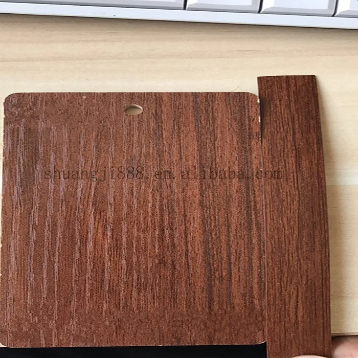 Pvc Wood Grain Kitchen Edging For Furniture Plastic Edge Cover