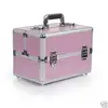 SAN REMO PINK ALUMINIUM VANITY NAIL TECH MAKE UP CASE