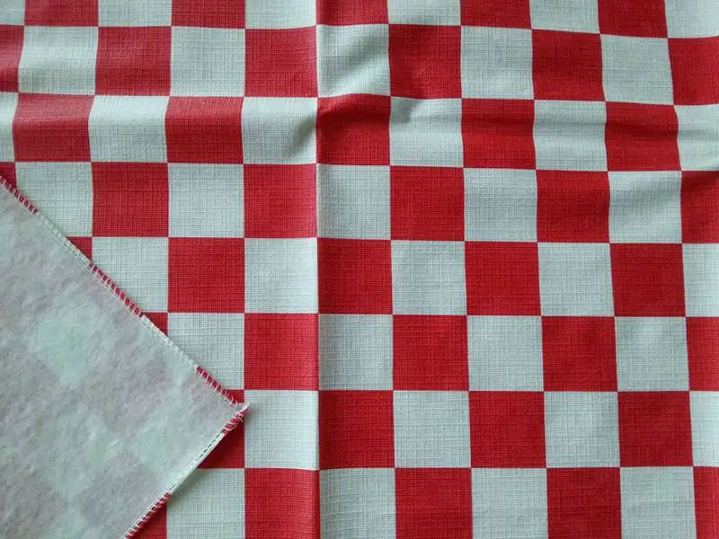 52"x70" Reusable Waterproof Cheap Flannel Back Peva Vinyl Tablecloth