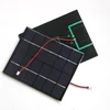 BUHESHUI 2W 6V Solar Cell Polycrystalline Solar Panel+PH2.0 plug terminal line 2P Red Black Wire/Cable Epoxy Study 1110*136MM