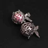 hollow flagon Alloy die cast antique silver hanging pearl cages pendants for necklace