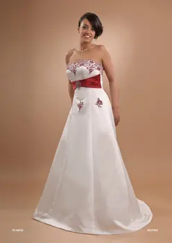 Red and White Bridesmaid Dresses