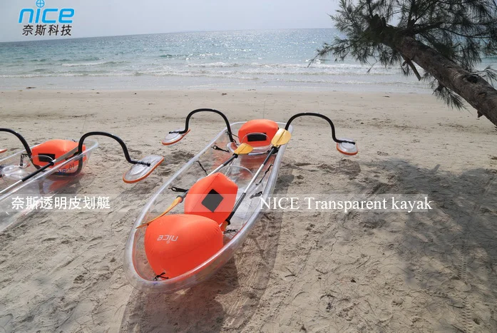 Transparent Plastic Boat Kayak Canoe With Outrigger - Buy Transparent Plastic Boat Kayak Canoe With Outrigger - Buy