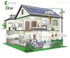 Customized 1/2/3/4/5/6/7/8/9/10kw on grid solar panel energy power lighting pv system home free easy fast installation