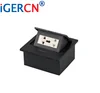 multi dramping tabletop sockets HZC312 with CE/Best Selling Square Pop Up Table Socket Ground Box Socket