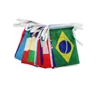 China make high quality and all shapes of bunting string country triangle mini flags