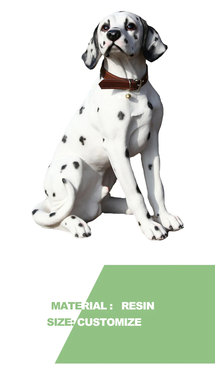resin dog statues life size