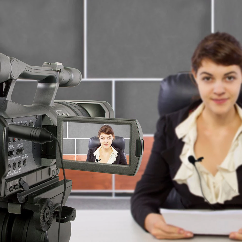 Omni-directional 3pin xlr camera conference microphone tie clip microphone