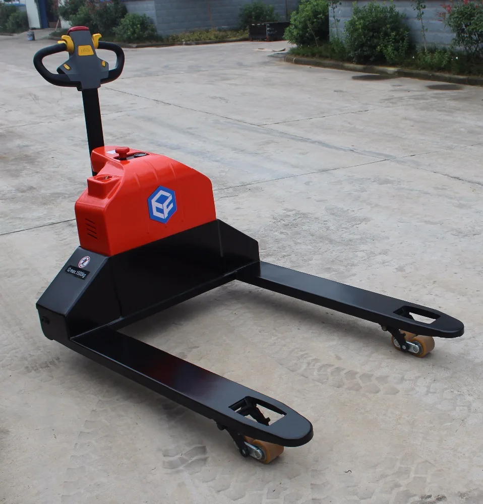 Cheap 1500 kg Electric pallet truck with weight scale DC motor