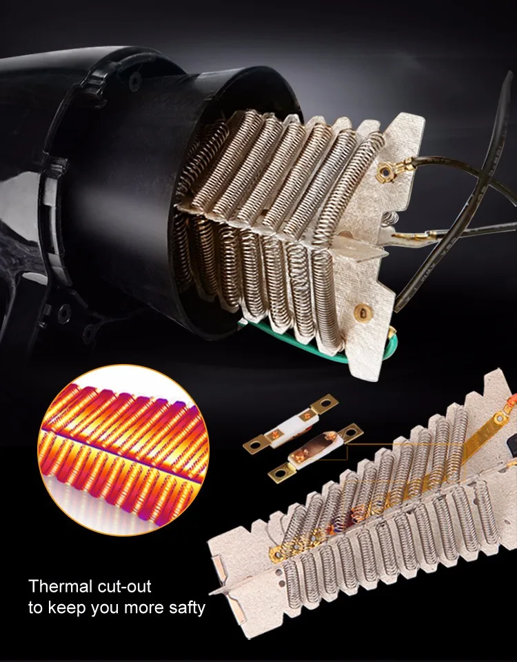 PA Plastic High Power With 2200W For Professional Hair Dryer Parts