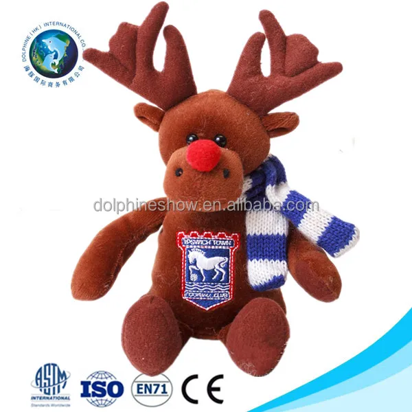 christmas moose stuffed animal
