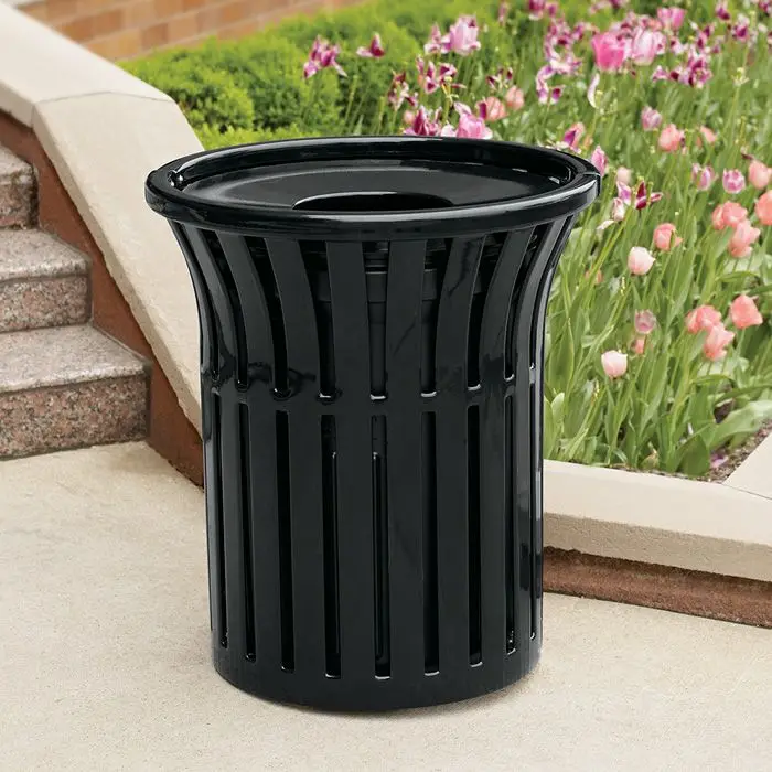 Advertising Trashbin Large Outdoor Trash Bin For Smart City Newly
