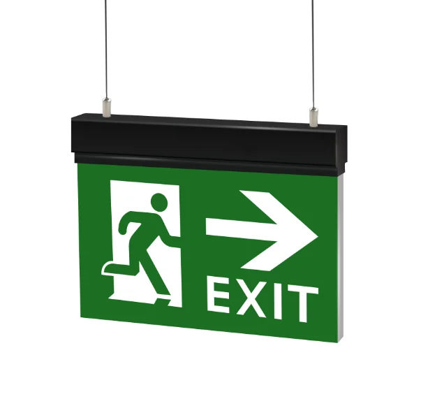 hanging exit sign