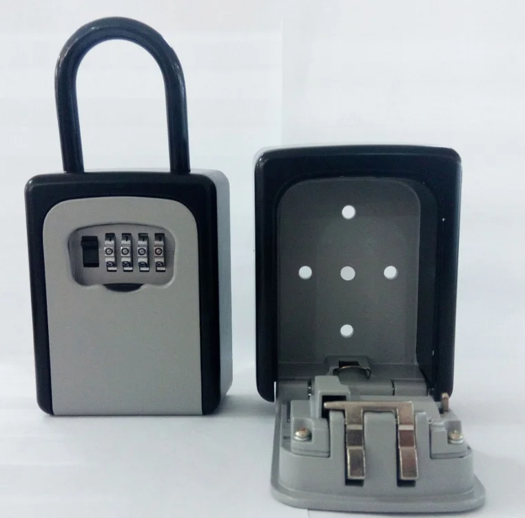 Realty Portable Lock Box With Handle Master Lock Key Box For Home Key ...