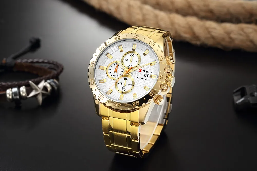 2019 New Curren Brand 8334 Mens Top Luxury Quartz Watches Sports ...