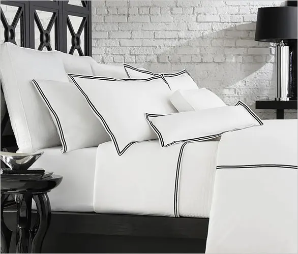 White Hotel/hospital Embroidery/brand Name Bed Sheet/pillow Case Buy