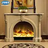 factory wholesale price Handmade Antique natural Travertine Fireplaces Surround