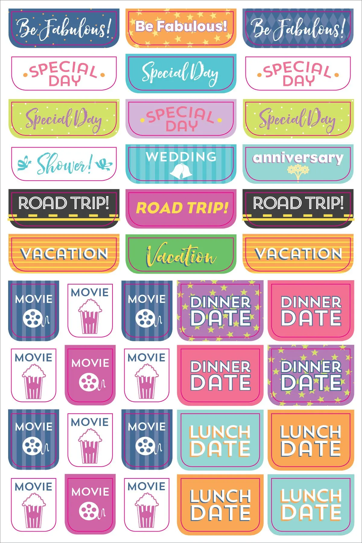 Essentials weekly planner stickers life planner stickers set monthly