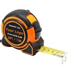 High quality black case 7.5m tape measure with anti-skid belt and high quality shell 25ft tape measure