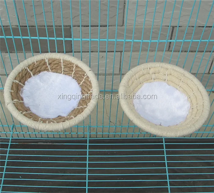 FDKJOK Bird Cage Nest Cotton Weave Rope Bird House Bed for Small Parrots Budgie Parakeet Cockatiel Lovebird